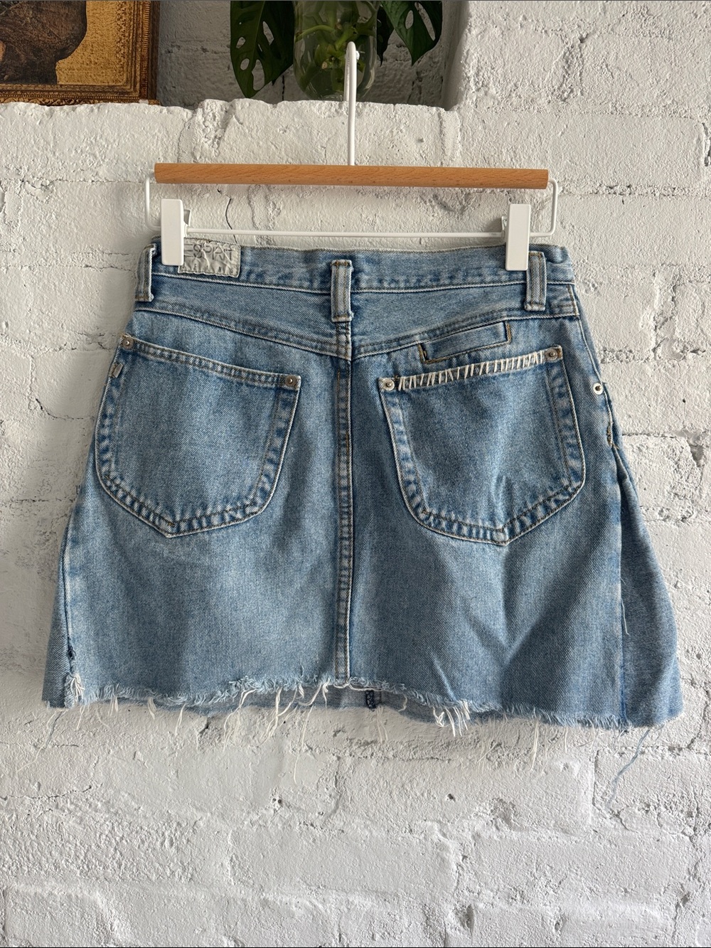 Vintage Esprit Jeans Denim Mini Skirt, size 26 - Picture 2 of 6